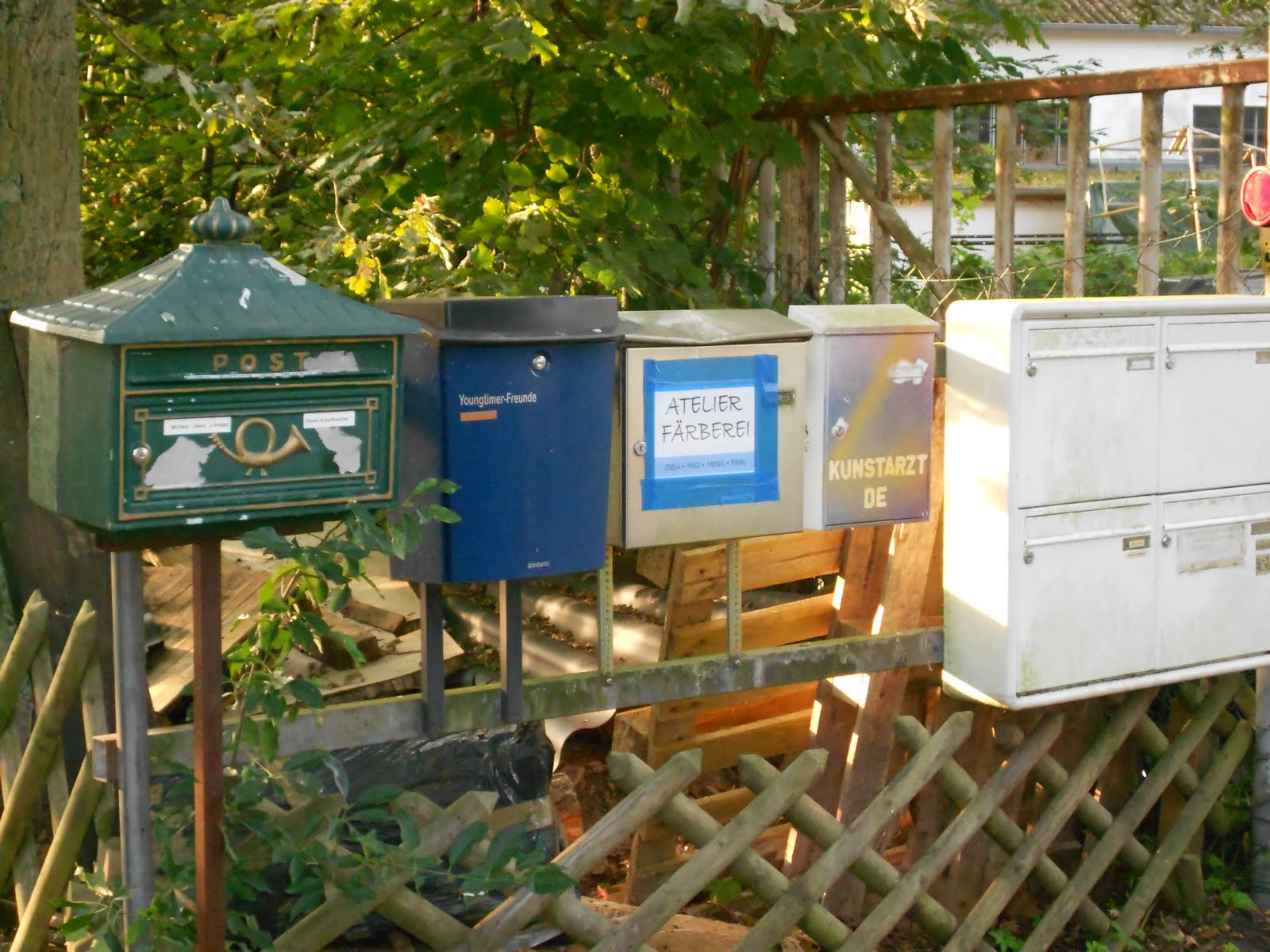 Various postboxes